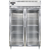 Continental Refrigerator D2FNGD 52" W Two-Section Glass Door Reach-In Designer Line Freezer - 115 Volts