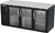 Beverage Air BB72HC-G-B 72" W Three-Section Glass Door Refrigerated Back Bar Storage Cabinet - 115 Volts