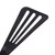 Matfer Bourgeat 112419 ExoGlass 12" L High Temp Slotted Pelton Spatula - Black