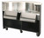 Lakeside 76811 70-1/4" Curved Mobile Bar with Stainless Steel Workshelf