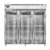 Continental Refrigerator D3RNSSGD 78" W Three-Section Glass Door Reach-In Designer Line Refrigerator