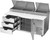 Beverage Air DPD72HC-3 72" W Two-Section One Door One Door Pizza Top Refrigerated Counter