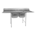 Eagle Group 314-16-2 40" - 53" Stainless Steel Two Compartment 314 Series Sink 13-1/2" Deep