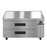 Hoshizaki CR49B Steelheart 49" W All Stainless Steel 1-Section with 2 Drawers Refrigerated Equipment Stand - 115 Volts