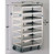 Lakeside 437 30.75" W Stainless Steel 6 Solid Shelves Tray Delivery Cart with Cover
