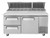 Turbo Air TPR-67SD-D2-N Super Deluxe Pizza Prep Table two-Section 20.0 cu. ft