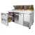 Turbo Air TPR-67SD-D2-N Super Deluxe Pizza Prep Table two-Section 20.0 cu. ft