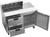 Beverage Air SPED48HC-08-2 48" W Two-Section One Door Sandwich Top Refrigerated Counter