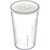 Dinex DX1193ST8714 0.54 oz. Disposable Lid