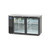 Arctic Air ABB60G 61.13"W Black Stainless Steel Two-Section Glass Door Back Bar Refrigerator