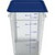 Carlisle 1195607 22 Qt. Clear with Blue Print Polycarbonate Squares Food Storage Container
