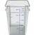 Carlisle 1195607 22 Qt. Clear with Blue Print Polycarbonate Squares Food Storage Container