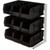 Carlisle 381109LG Condiment Packet Rack Aluminum Frame Black