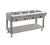 Piper Products DB-2-HF Stainless Steel 2 Pan Design Basics Hot Food Table Open Cabinet Base - 1500 Watts