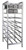New Age 6259 71"H Stationary Can Rack Stores (162) #10 Cans or (216) #5 Cans