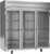 Beverage Air HRS3HC-1G 78" W Three-Section Glass Door Reach-In Horizon Series Refrigerator