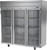 Beverage Air HRS3HC-1G 78" W Three-Section Glass Door Reach-In Horizon Series Refrigerator
