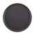 Cambro 1800CT110 18" Dia. Fiberglass Black Satin Round Camtread Serving Tray
