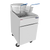 Atosa ATFS-75ES 75 Lbs. All Stainless Steel Floor Model Natural Gas Deep Fryer - 110,000 BTU
