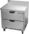 Beverage Air WTFD32AHC-2 32"W Two Drawer Stainless Steel Worktop Freezer With 4" Removable Backsplash
