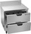 Beverage Air WTFD32AHC-2 32"W Two Drawer Stainless Steel Worktop Freezer With 4" Removable Backsplash