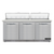 Continental Refrigerator D72N18C-FB 72" W Three-Section Three Door Designer Line Sandwich Unit