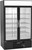 Beverage Air MMF44HC-1-B-IQ 47"W Two-Section Glass Door MarketMax Freezer Merchandiser