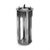 Lakeside 932 Adjust-a-Fit 12" Dia. Round Stainless Steel 1-Tube Open Dish Dispenser