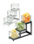 Cal-Mil 1803-4-49 3-Step Jar Display 4"W x 12"D x 10-1/2"H