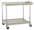 Metro MY2636-25G 27.69" W x 40.25" D x 36.88" H Gray Plastic Shelf myCart Series Utility Cart