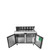 Atosa MSF8303GR 60.2" W 2-Sections 2 Doors Sandwich and Salad Top Refrigerator - 115 Volts