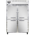 Continental Refrigerator 2RNSSHD 52" W Two-Section Solid Door Reach-In Refrigerator