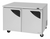 Turbo Air TUR-48SD-N Super Deluxe Series 48.25" W Two-Section Reach-In Undercounter Refrigerator - 115 Volts