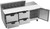 Beverage Air SPED72HC-12C-4 72" W Three-Section One Door Sandwich Top Refrigerated Counter