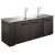 Admiral Craft USBD-9028/2 90" W Black U-STAR Draft Beer Cooler or Dispenser - 115 Volts