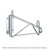 Metro 1Wd24C Super Erecta Direct Wall Mount Single Chrome Plated Finish