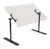 Cal-Mil 751-4 48"W Black Portable Sneezeguard