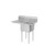 Atosa SS1818D11L18 Mixrite 38.5" W 18 Gauge Stainless Steel 1-Compartment Sink