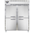 Continental Refrigerator D2RESNSAHD 57" W Two-Section Stainless Steel Door Reach-In Designer Line Wide Refrigerator