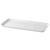 Cambro 918MT148 8-11/16" x 18" x 13/16" White Rectangular Fiberglass Market Display Tray - 12/Case