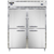 Continental Refrigerator D2RFESNHD 57" W Two-Section Solid Door Reach-In Designer Line Refrigerator/Freezer