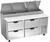 Beverage Air DPD67HC-4 67" W Two-Section Pizza Top Refrigerated Counter