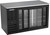Beverage Air BB58HC-F-GS-B 58" W Two-Section Sliding Glass Door Food Rated Back Bar Refrigerator - 115 Volts