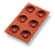 Matfer Bourgeat 257928 Gastroflex Savarin Mold 6 Per Sheet 2-9/16" Dia. x 3/4"H Savarins Food Grade Silicone