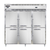 Continental Refrigerator D3RRFNSSHD 78" W Three-Section Solid Door Reach-In Designer Line Refrigerator/Freezer