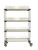 Metro MAX4-PR48VX4 Metromax 4 Mobile Drying Rack Unit 48"W 4-Tier