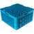 Carlisle RG25-414 25 Compartments Polypropylene Blue OptiClean Dishwasher Glass Rack