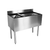 Glastender C-CBA-48R-CP10 Stainless Steel CHOICE Underbar Combo Ice Bin/Cocktail Unit - 48"W x 19"D