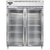 Continental Refrigerator D2RESNSAGD 57" W Two-Section Glass Door Reach-In Designer Line Wide Refrigerator