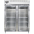 Continental Refrigerator D2RESNSAGD 57" W Two-Section Glass Door Reach-In Designer Line Wide Refrigerator